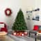 7ft. Pre-Lit Oregon Spruce Artificial Christmas Tree with Multifunction Warm White Microdot LED Lights with Instant Connect Technology